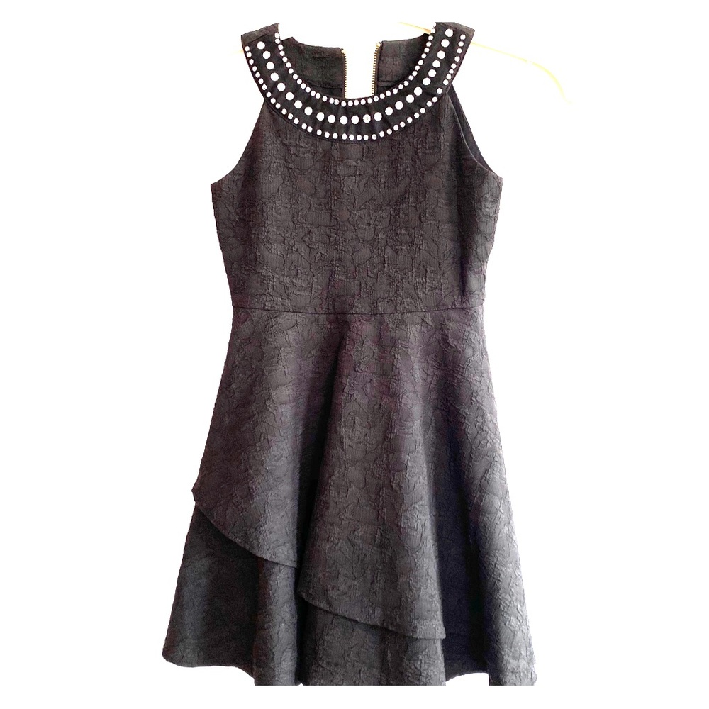 NET : Blush Party dress w/crystal embellishments